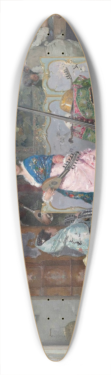 Vincenzo Capobianchi - Chez Le Luthier 39.3 inch art pintail longboard deck