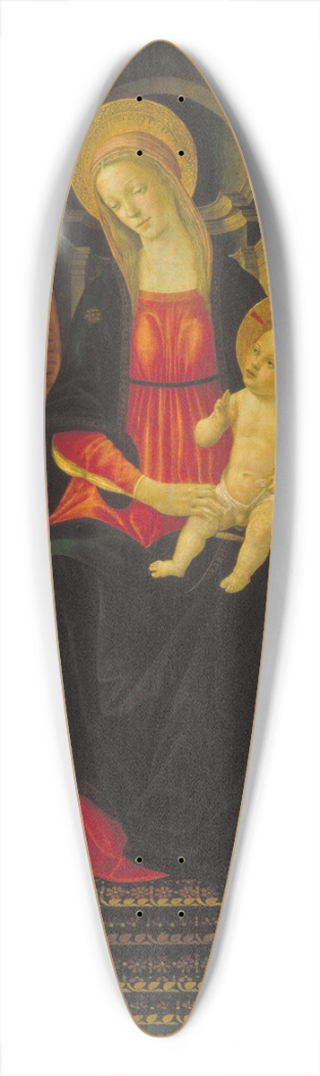 Vincenzo Frediani - Virgin and Child between Saint Peter and Saint Paul 39.3 inch art pintail longboard deck