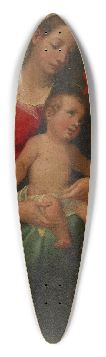 Vincenzo Rustici - Madonna and Child with the Infant Saint John the Baptist and Saint Francis 39.3 inch art pintail longboard deck