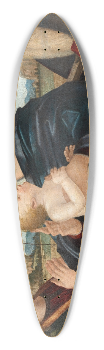 Vittore Carpaccio - Maria mit dem Kind und den Heiligen Katharina und Hieronymus 39.3 inch art pintail longboard deck
