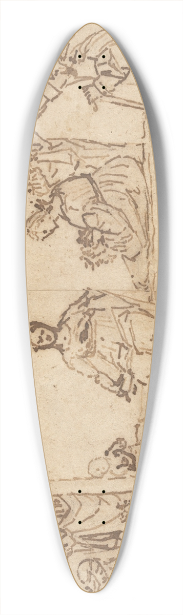 Vittore Carpaccio - The Madonna and Child with Saints in a Landscape (Sacra Conversazione) 39.3 inch art pintail longboard deck
