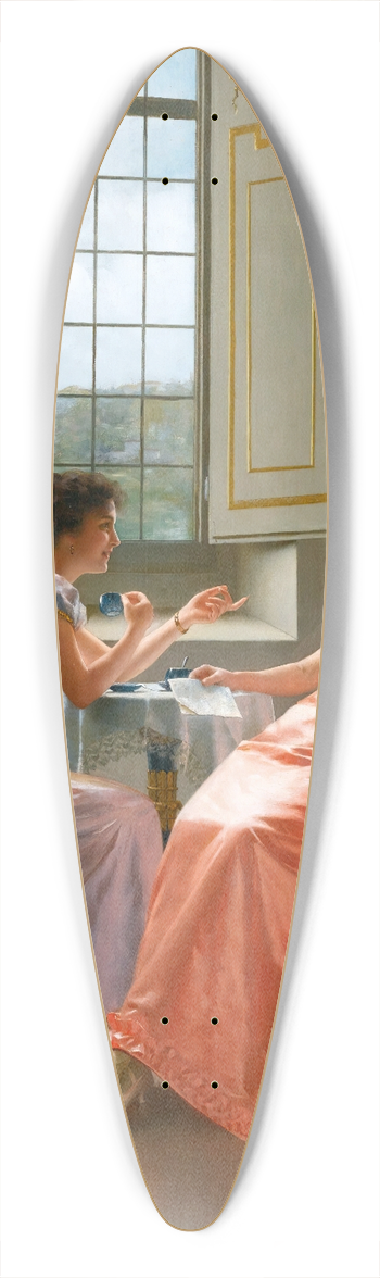 Vittorio Reggianini - An Amusing Letter 39.3 inch art pintail longboard deck