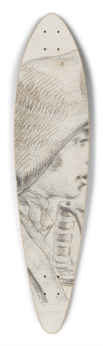 Vivant Denon - Head of a soldier in profile, with a sword handle 39.3 inch art pintail longboard deck