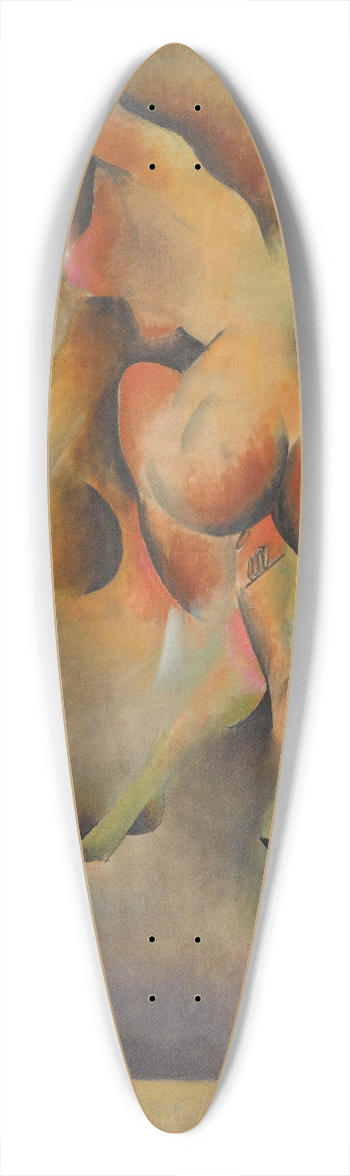 Vladimir Davidovich Baranov-Rossine - Nude Dancers 39.3 inch art pintail longboard deck