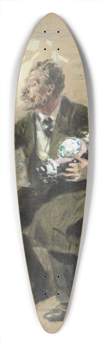 Vladimir Egorovich Makovsky - Tea drinking 39.3 inch art pintail longboard deck