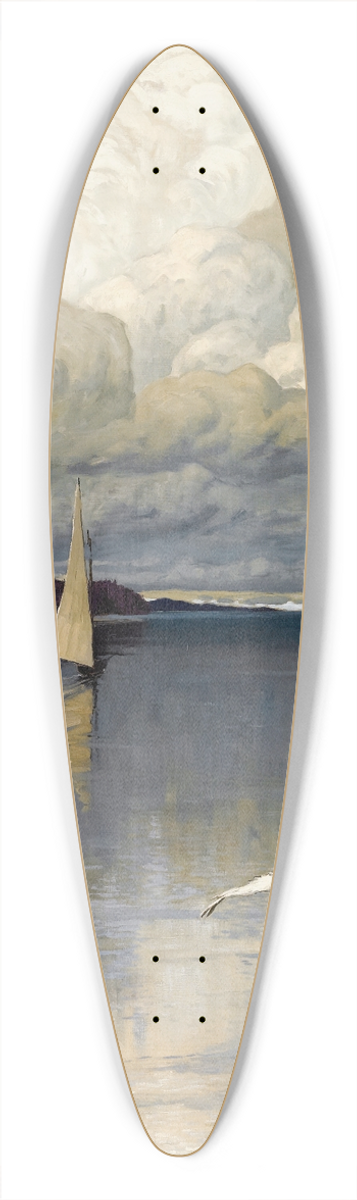 Vladimir Nikolaevich Fedorovich - Calm Waters 39.3 inch art pintail longboard deck