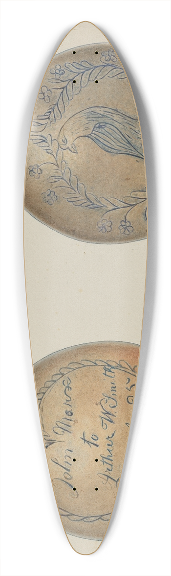 V.L. Vance - Pa. German Stoneware Flask 39.3 inch art pintail longboard deck