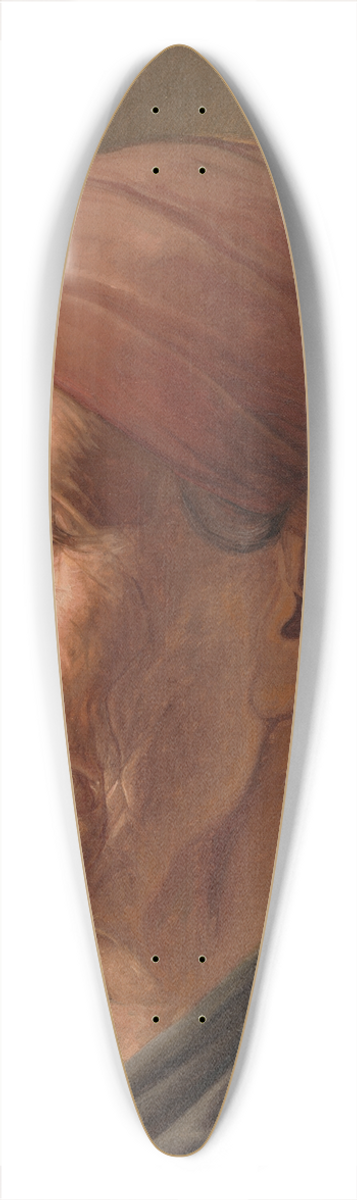 Vojtech Klimkovi - Head of an Elderly Woman 39.3 inch art pintail longboard deck