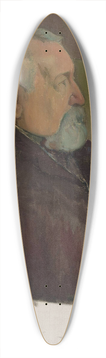 Wadysaw lewiski - Male portrait 39.3 inch art pintail longboard deck