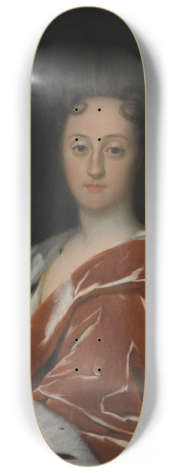 David von Krafft - Ulrika Eleonora the Younger, 1688-1741, Queen of Sweden 8.25 inch art skate deck