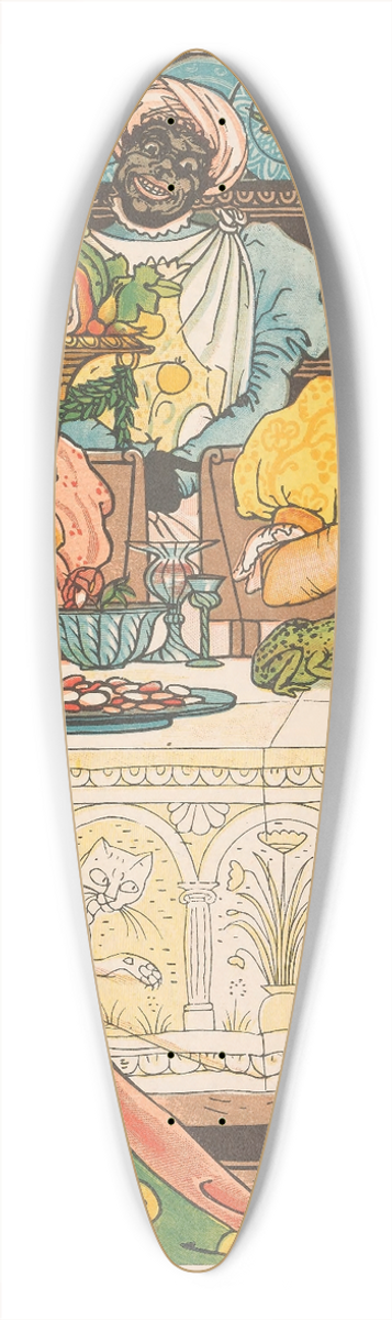 Walter Crane - Beauty and the beast Pl. 08 39.3 inch art pintail longboard deck