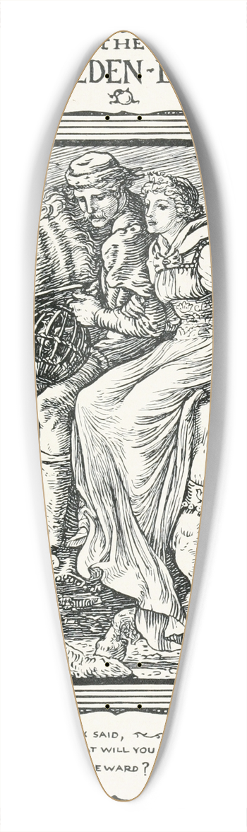 Walter Crane - The Golden Bird 39.3 inch art pintail longboard deck