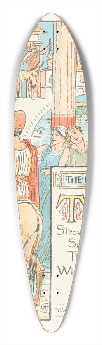 Walter Crane - The Man that pleased none 39.3 inch art pintail longboard deck