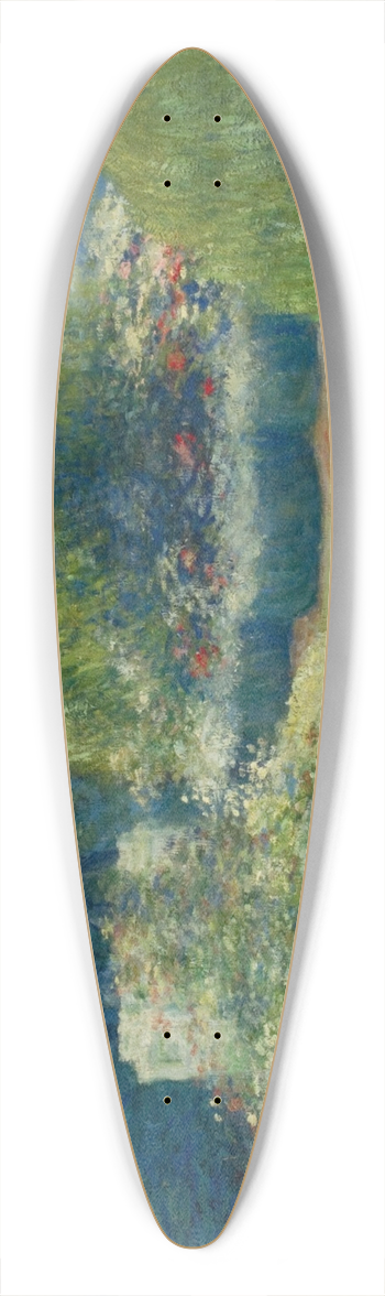 Walter de Navazio - Gray day 39.3 inch art pintail longboard deck