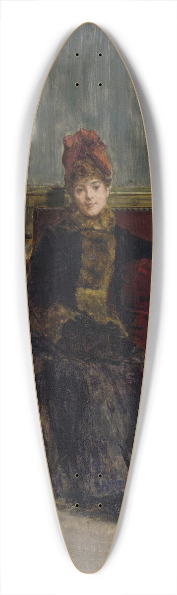 Walter Gay - SeatedLady 39.3 inch art pintail longboard deck