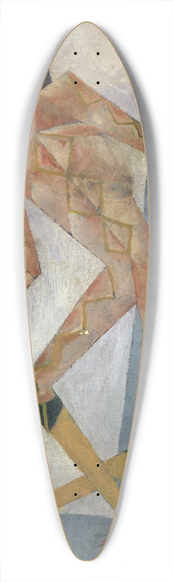 Walter Kurt Wiemken - Harlequin 39.3 inch art pintail longboard deck