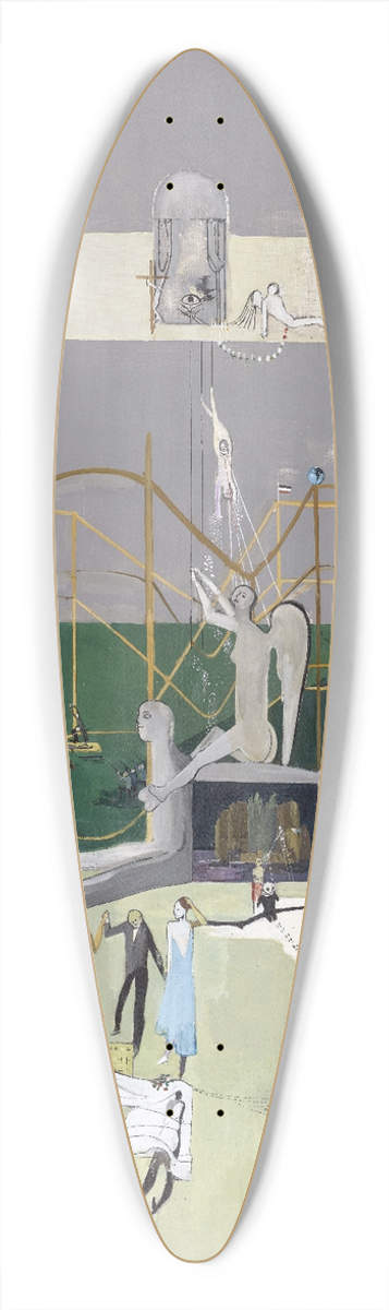 Walter Kurt Wiemken - Life 39.3 inch art pintail longboard deck