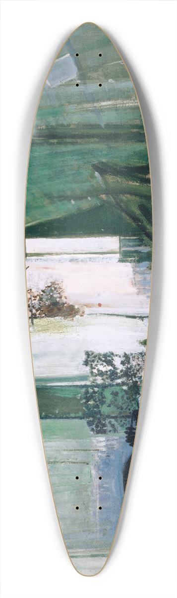 Walter Kurt Wiemken - Old Woman in Greenhouse 39.3 inch art pintail longboard deck