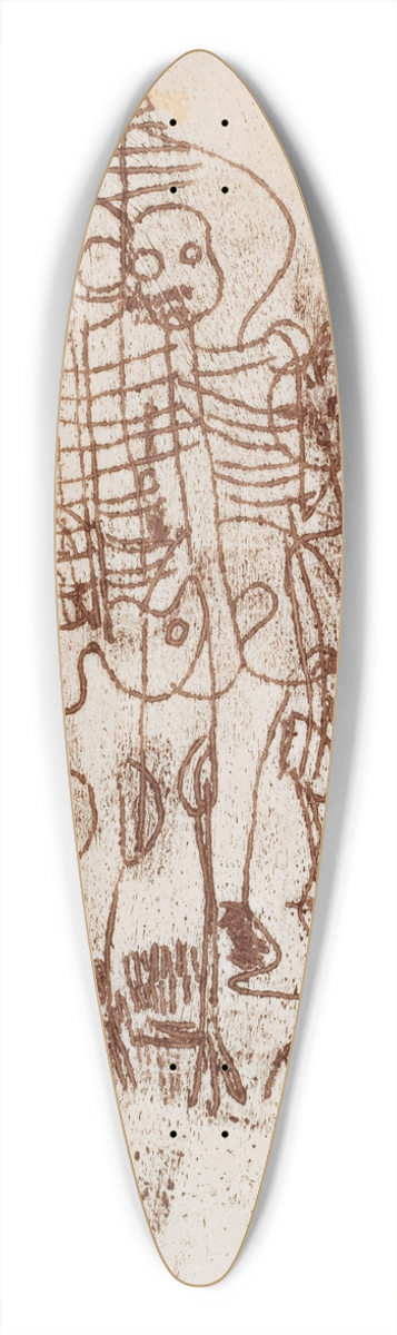 Walter Kurt Wiemken - Skelette 39.3 inch art pintail longboard deck