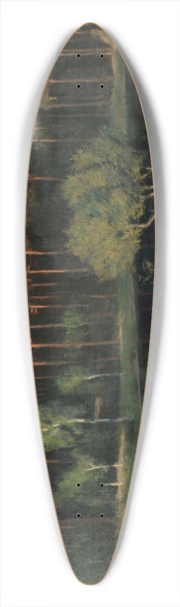 Walter Leistikow - Grunewald 39.3 inch art pintail longboard deck
