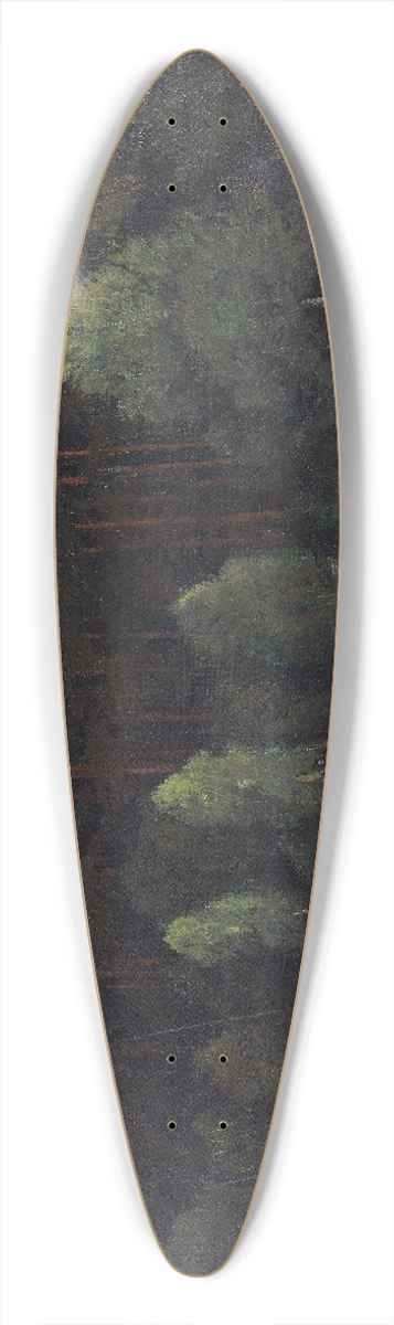 Walter Leistikow - Grunewaldsee 39.3 inch art pintail longboard deck