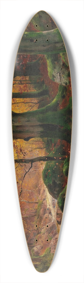 Walter Moras - Herbstwald II 39.3 inch art pintail longboard deck