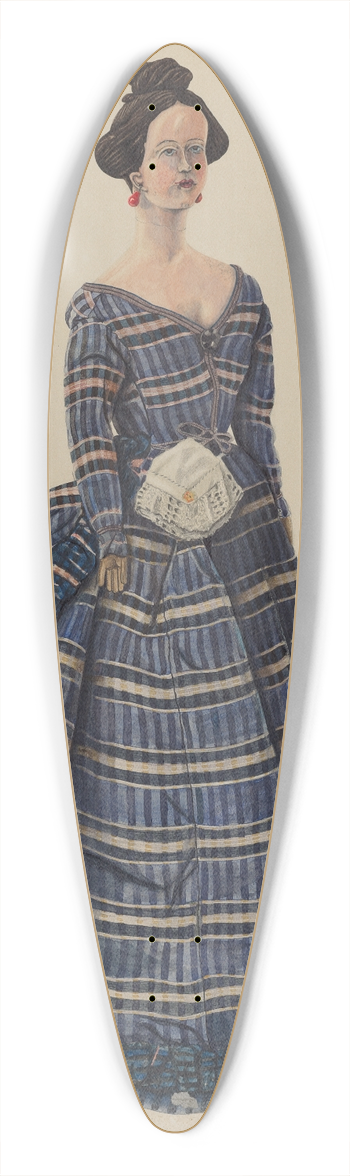 Walter Praefke - Baltimore Doll 39.3 inch art pintail longboard deck