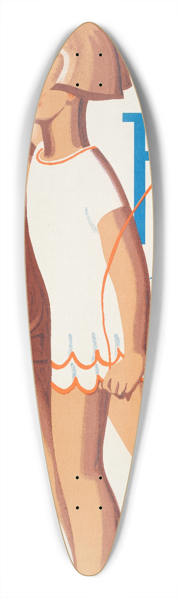 Walter Riemer - Et mehr Fisch! Dann bleibt ihr schlank, gesund u. frisch! 39.3 inch art pintail longboard deck