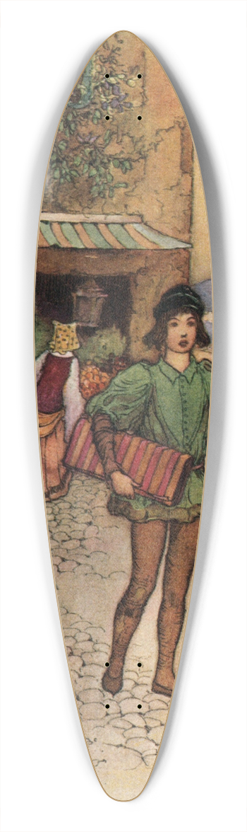 Warwick Goble - Vardiello with the Cloth 39.3 inch art pintail longboard deck