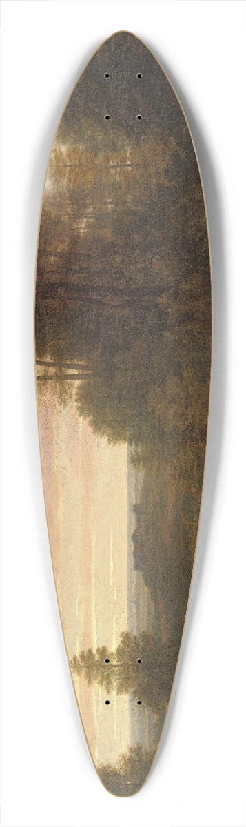 Washington Allston - A Landscape after Sunset 39.3 inch art pintail longboard deck