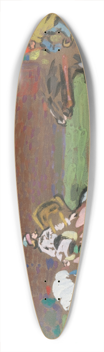 Wassily Kandinsky - Crusaders 39.3 inch art pintail longboard deck
