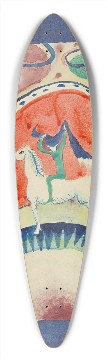 Wassily Kandinsky - Design for the cover of the almanac The Blue Rider 39.3 inch art pintail longboard deck