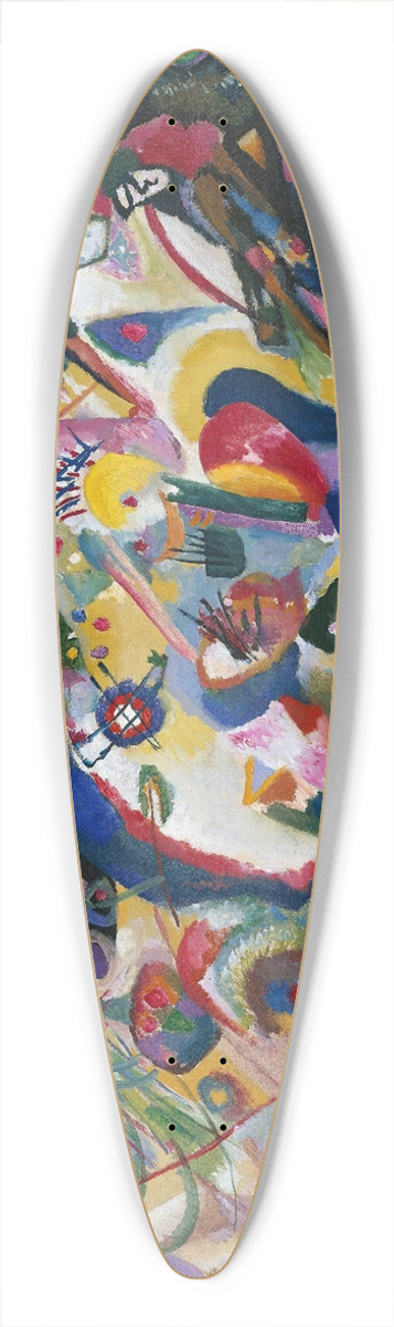 Wassily Kandinsky - Entwurf 3 zu Komposition VII 39.3 inch art pintail longboard deck