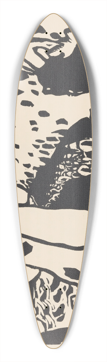 Wassily Kandinsky - Klnge Pl.18 39.3 inch art pintail longboard deck