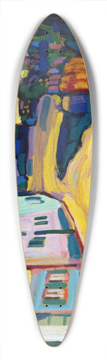 Wassily Kandinsky - Murnau, Burggrabenstrasse 1, 1908 39.3 inch art pintail longboard deck