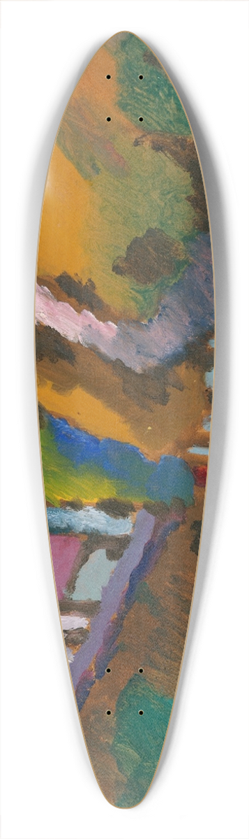 Wassily Kandinsky - Murnau  Castle and Church 39.3 inch art pintail longboard deck