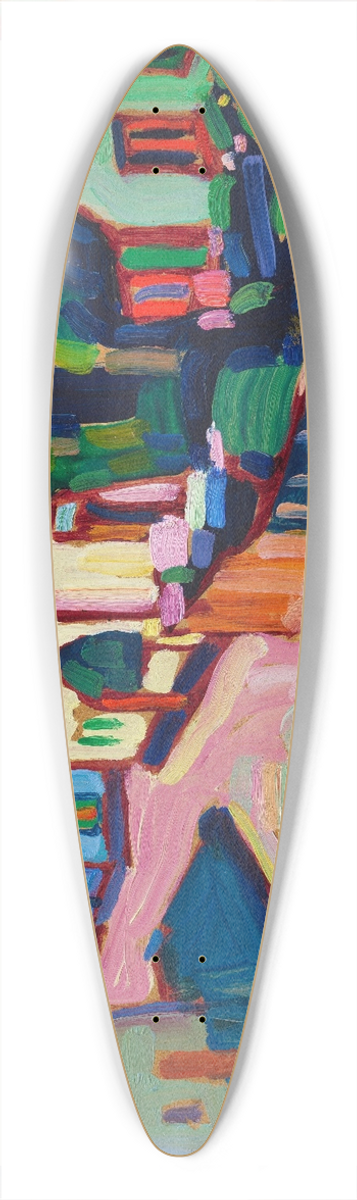 Wassily Kandinsky - Murnau 39.3 inch art pintail longboard deck