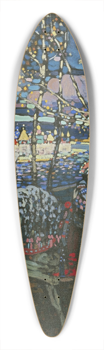 Wassily Kandinsky - Riding Couple 39.3 inch art pintail longboard deck