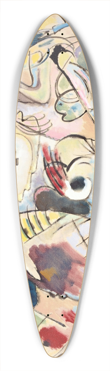 Wassily Kandinsky - Sketch 160A 39.3 inch art pintail longboard deck
