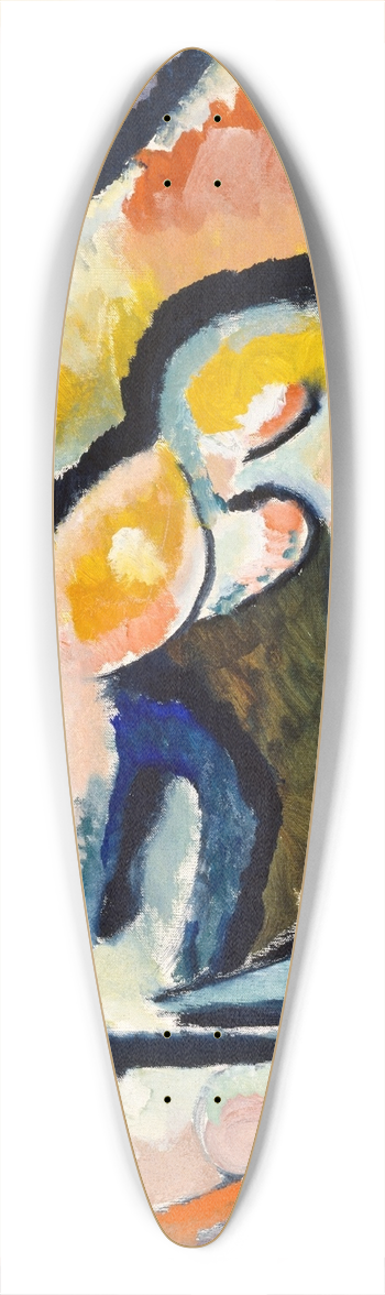 Wassily Kandinsky - St. George III 39.3 inch art pintail longboard deck