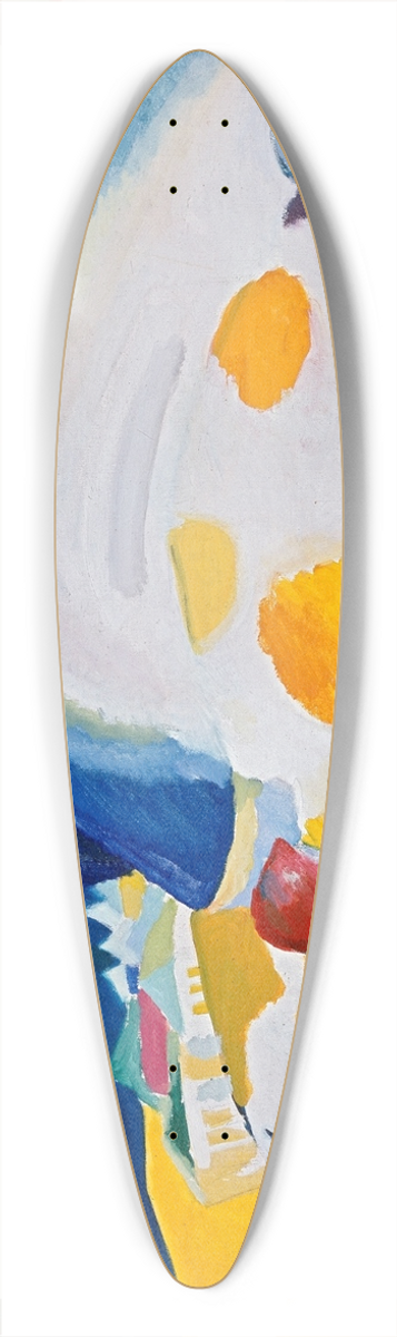 Wassily Kandinsky - The cow 39.3 inch art pintail longboard deck