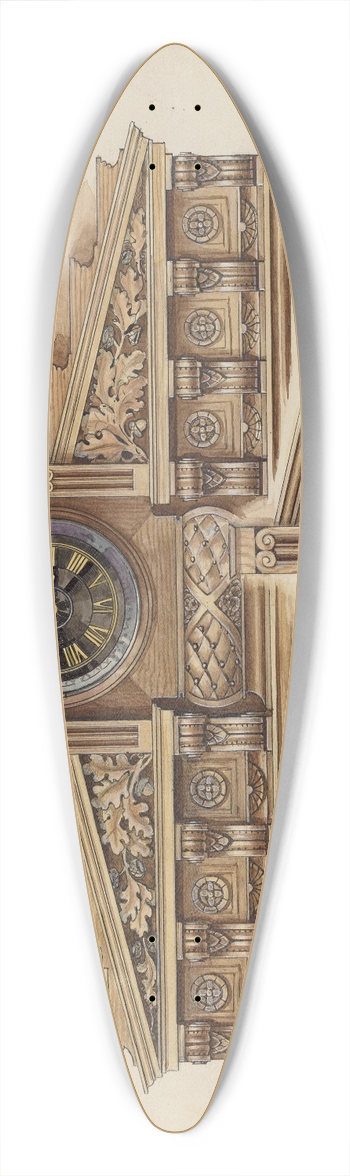 Wellington Blewett - Fireplace 39.3 inch art pintail longboard deck