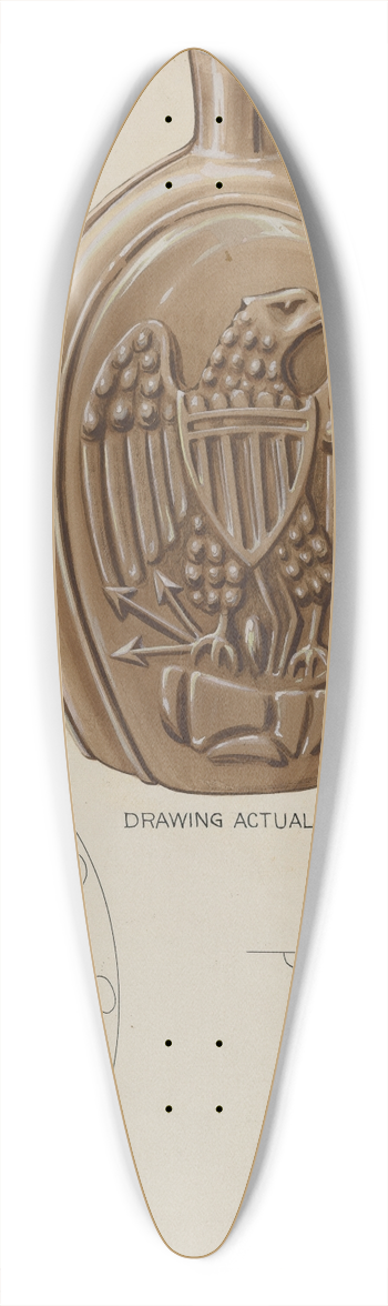 Wellington Blewett - Flask 39.3 inch art pintail longboard deck