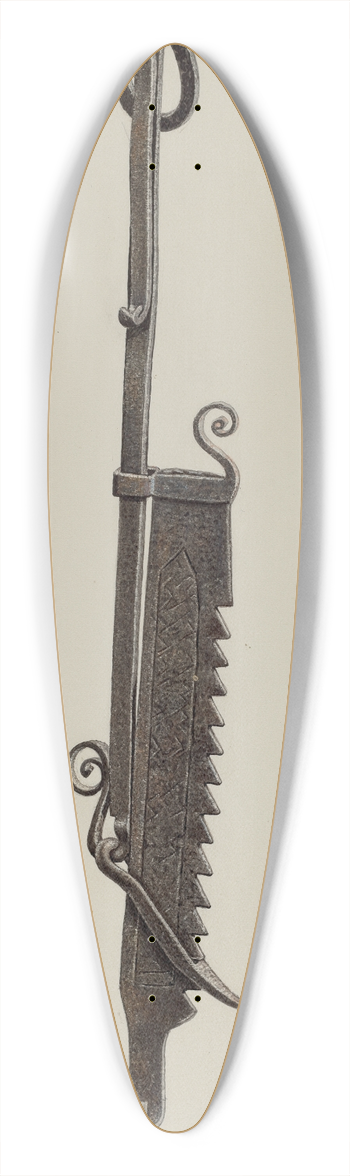 Wellington Blewett - Trammel 39.3 inch art pintail longboard deck