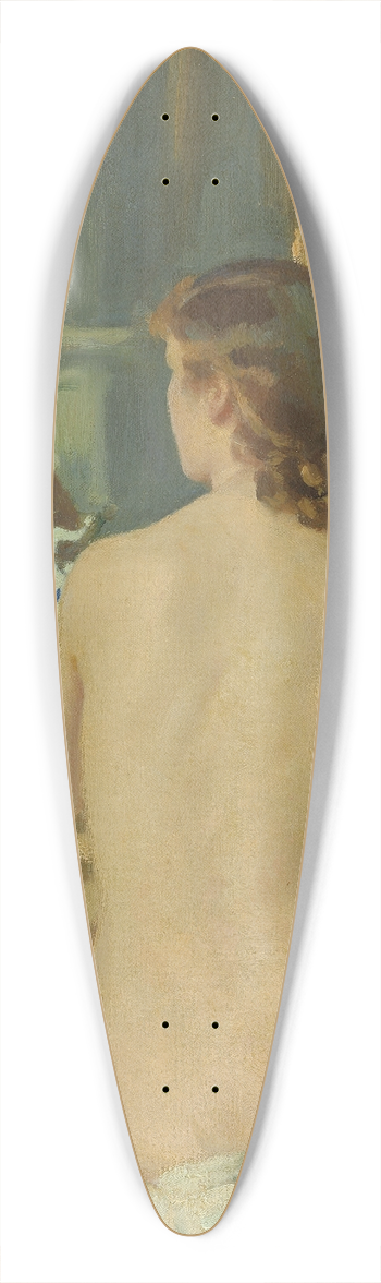 Wilfrid Gabriel de Glehn - The Mirror 39.3 inch art pintail longboard deck