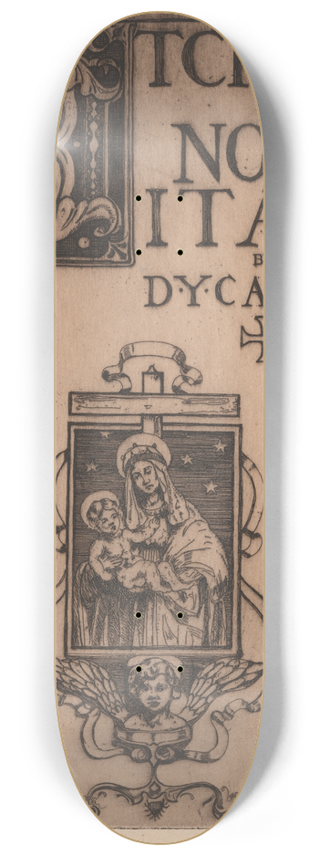 David Young Cameron - Title Page [North Italian Set] 8.25 inch art skate deck