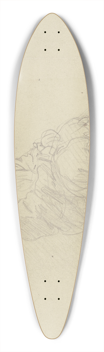 Wilhelm Amandus Beer - Sitting toddler 39.3 inch art pintail longboard deck