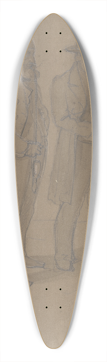 Wilhelm Amandus Beer - Verlesung einer Kriegsdepesche 39.3 inch art pintail longboard deck