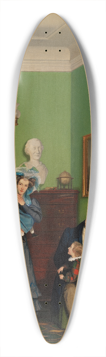 Wilhelm Bendz - The Waagepetersen Family 39.3 inch art pintail longboard deck