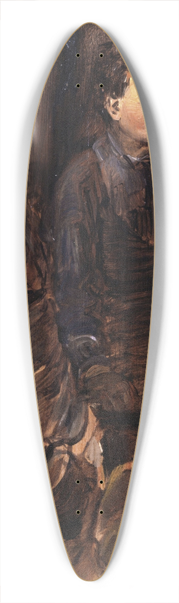 Wilhelm Busch - Two young shoemaker 39.3 inch art pintail longboard deck